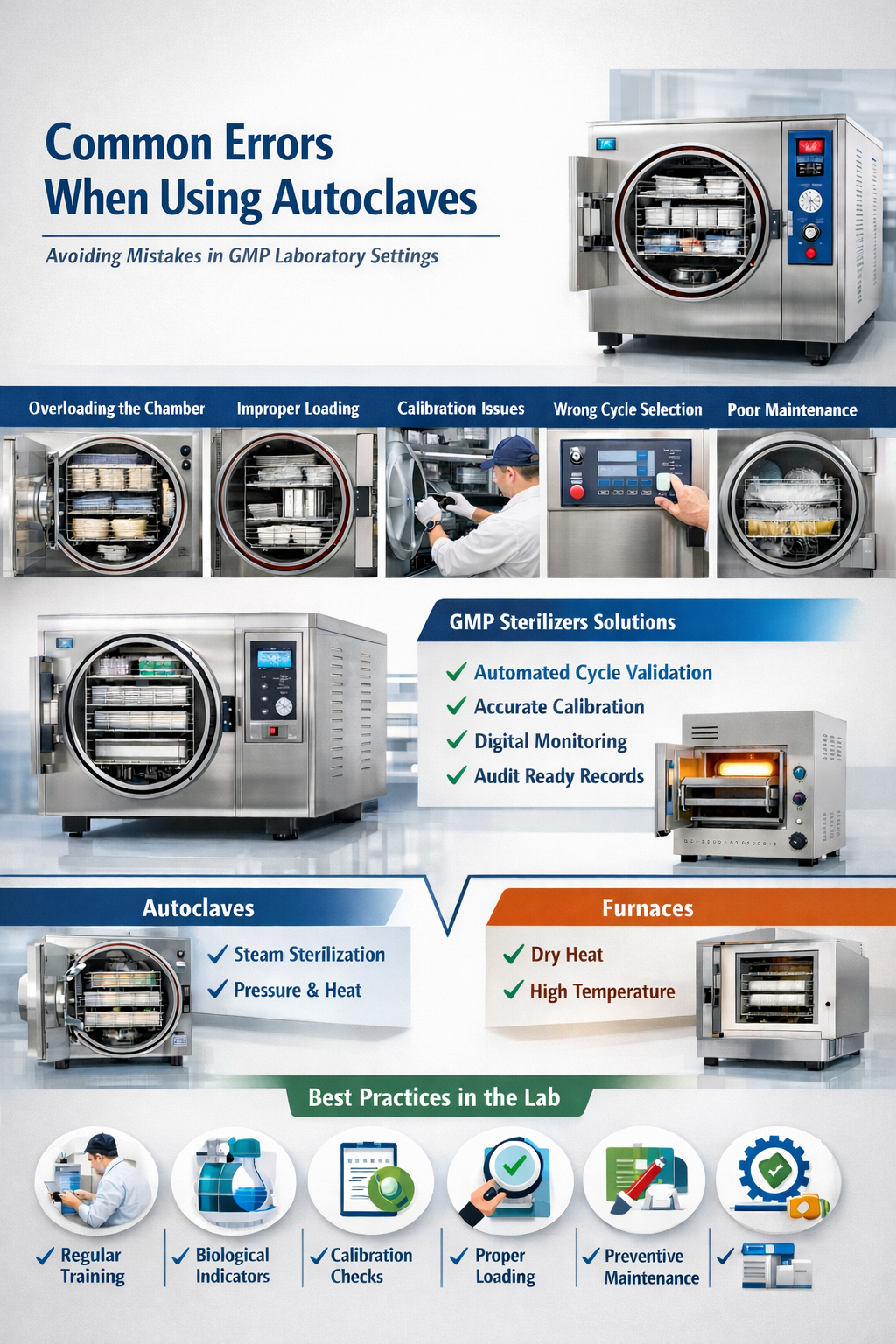 common errors when using autoclaves